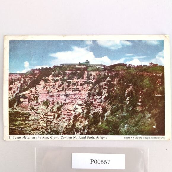 El Tovar Hotel on the Rim Grand Canyon National Park AZ 1940s Postcard 1949 - Picture 1 of 2